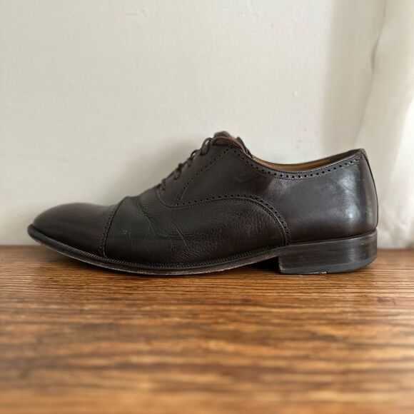 Magnanni Blanco Aldomar Dress Shoes 9249 Brown Brogue Cap Toe Oxfords Men’s 11.5 - Picture 1 of 8